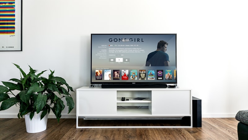 TV screens showing commercials